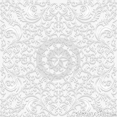 Seamless floral pattern in traditional style Vector Illustration