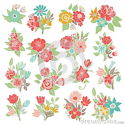 Seamless floral pattern vector background Vector Illustration