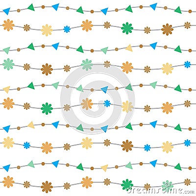 Seamless floral repetition pattern paper for wrapping paper gift Vector Illustration