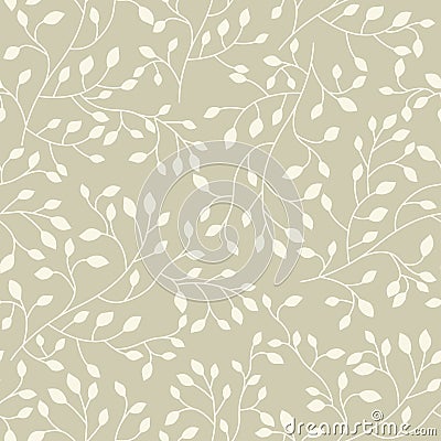 Seamless floral vector pattern Vector Illustration