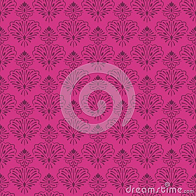 Seamless floral wallpaper Stock Photo