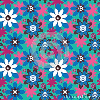 Seamless flower pattern Stock Photo