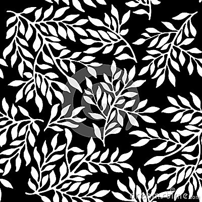 Seamless foliate ornament. Vector Illustration