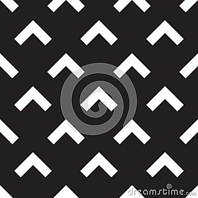 Seamless forward arrow pattern on black Stock Photo