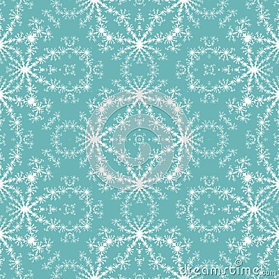 Seamless fractal pattern simulating frost on window Stock Photo