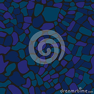 Seamless futuristic fashion blue and purple sharp edges camo pattern vector Vector Illustration