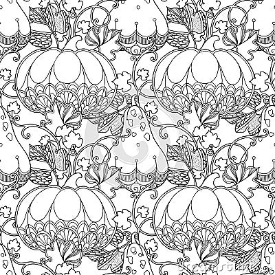 Seamless garden pattern Vector Illustration