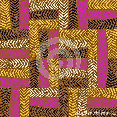 Seamless geometric abstract pattern. Vintage print of tire imprint. Vector illustration Vector Illustration