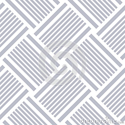 Seamless Geometric Braided Light Gray Pattern. Striped Lines Texture Vector Illustration