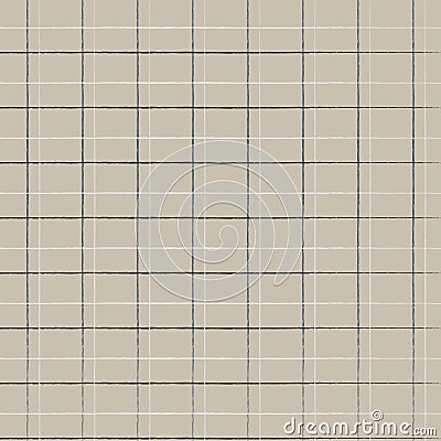 Seamless geometric cute caged pattern on burlap fond. Print for textile, fabric manufacturing, wallpaper, covers, surface, wrap, Vector Illustration