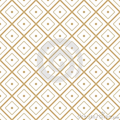 Seamless geometric diamond tile minimal graphic vector pattern Vector Illustration