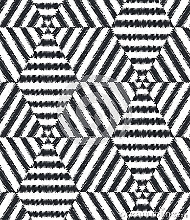 Seamless geometric mesh textured pattern Vector Illustration