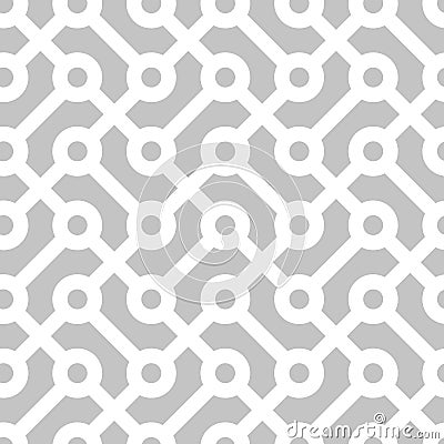 Seamless geometric monochrome pattern Vector Illustration