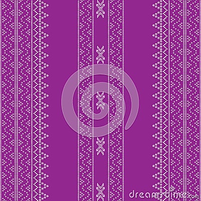 Seamless geometric ornamental pattern background. seamless traditional textile bandhani sari border. Vector Illustration