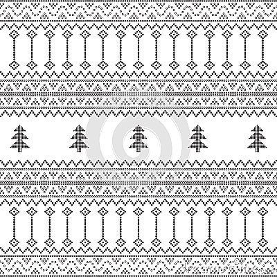 Seamless geometric ornamental vector pattern with dots black design. Abstract background motif ulos. creative design cloth pattern Vector Illustration