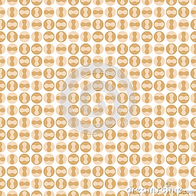 Seamless geometric pattern with brown circle. Vector Illustration Vector Illustration