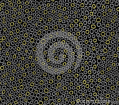 Seamless Geometric Pattern, Colored Abstract of Small Wavy Circles for Textile Prints. Seamless Geometric Pattern, Colored Abstrac Stock Photo