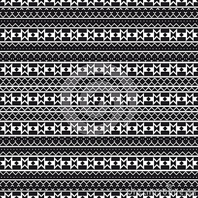 Seamless geometric pattern in ethnic style. Patterns of American Indians. The texture of the cover, fabric, background, paper, wra Vector Illustration