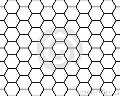Seamless geometric pattern of intersecting lines creating hexagons. An ornament for texture, textiles and simple backgrounds Vector Illustration