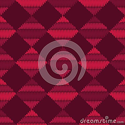 Seamless geometric pattern. The texture of the squares. Knitted texture. Stock Photo