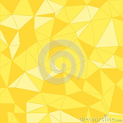 Seamless geometric. Triangular pattern. Geometric background. Yellow polygonal. Vector Illustration