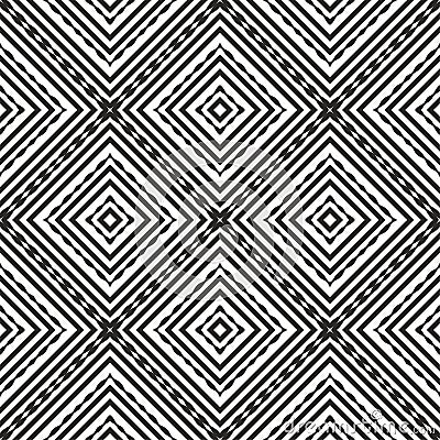 Seamless geometric vector background, black and white circular vector pattern, accurate, editable and useful background Stock Photo