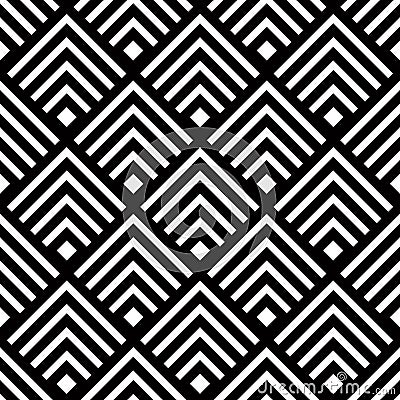 Seamless geometric vector background, simple black and white stripes vector pattern, accurate, editable and useful background for Vector Illustration