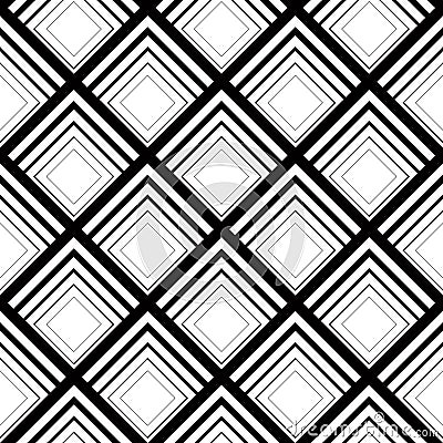 Seamless geometric vector background, simple black and white stripes vector pattern, accurate, editable and useful background for Vector Illustration