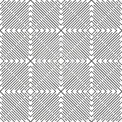Seamless geometric vector background, simple black and white stripes vector pattern, accurate, editable and useful background for Stock Photo
