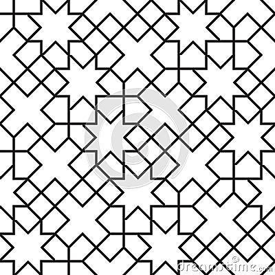 Seamless Girih Geometric pattern. Stock Photo