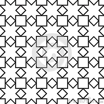 Seamless Girih Geometric pattern. Stock Photo