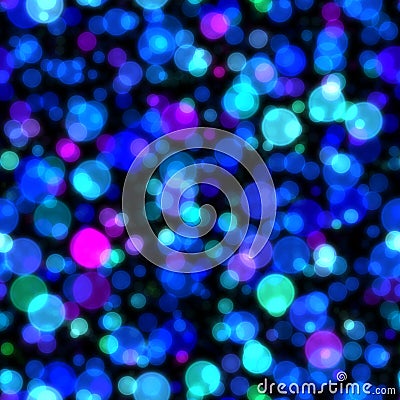 Glow bokeh background. Colorful seamless pattern with glitter particles Stock Photo