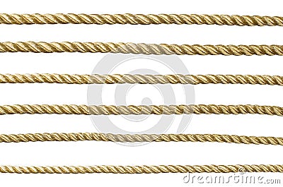 Seamless golden rope Stock Photo