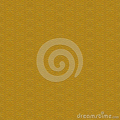 Seamless golden spikes pattern Stock Photo