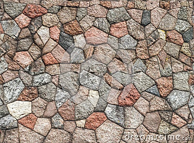 Seamless granite wall Stock Photo