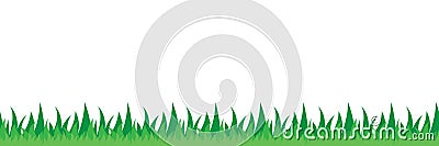 Seamless grass field illustration Vector Illustration