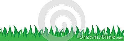 Seamless grass field illustration Vector Illustration