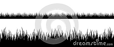 Seamless grass silhouette Vector Illustration