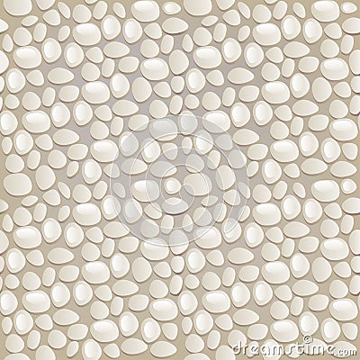 Seamless gray pebble pattern Vector Illustration