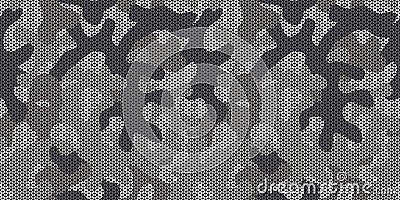 Seamless gray urban camo pattern vector Vector Illustration