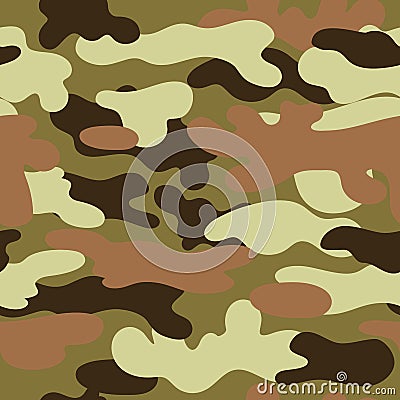 Seamless green forest camouflage pattern Fashion forest camo texture dirty como military background Cartoon Illustration