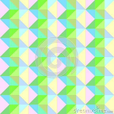 Seamless Green ZigZag Ornament. Vector Abstract Geometric Patter Vector Illustration