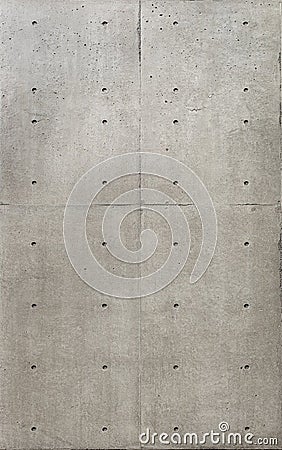 Seamless grey bare concrete wall texture. Stock Photo