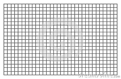 Seamless grid, mesh pattern, graph paper background. Squared texture black and white square checkered background or texture Stock Photo