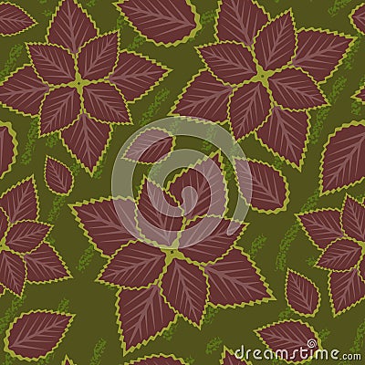 Seamless grunge leaf texture 514 Vector Illustration