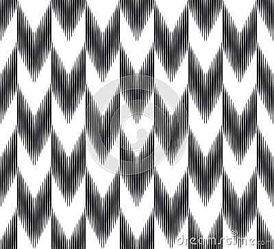 Seamless halftone Chevron stripe line pattern vector on black background, Halftone Nigeria pattern for Fabric and textile printing Vector Illustration