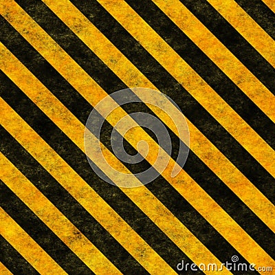 Seamless hazard warning background Stock Photo