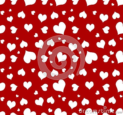 Seamless Heart Background Stock Photo