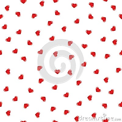 Seamless heart background Vector Illustration