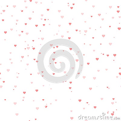 Seamless heart pattern background Vector Illustration